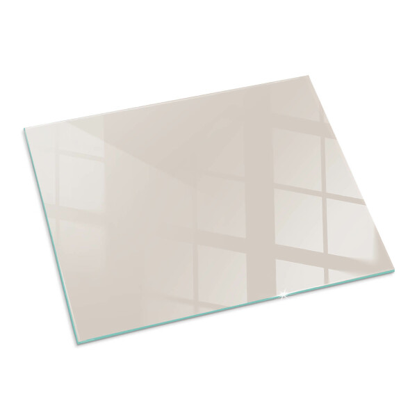 Rectangular glass hearth for log burner Colour Pale Pink