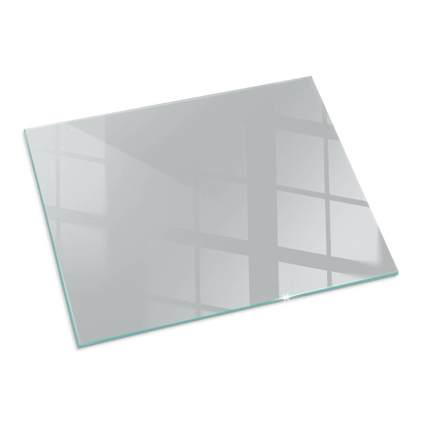 Rectangular glass hearth for wood stove Colour Light grey