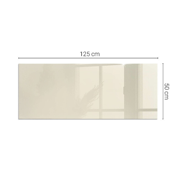Rectangular glass hearth Colour Beige