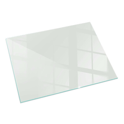 Rectangular glass hearth for log burner Colour Grey