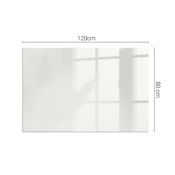 Rectangular glass hearth for wood stove Ivory colour