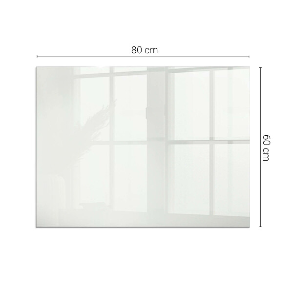 Rectangular glass hearth for wood stove Ivory colour