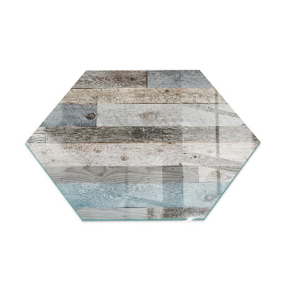 Hexagonal glass hearth pad Boards in different shades