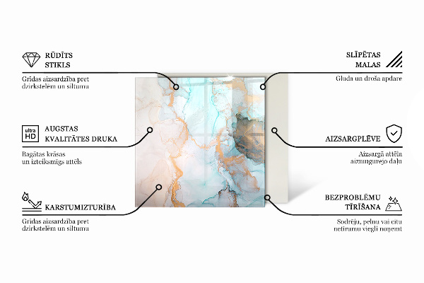 Hexagonal glass hearth for stove Mosaic patterns in tiles