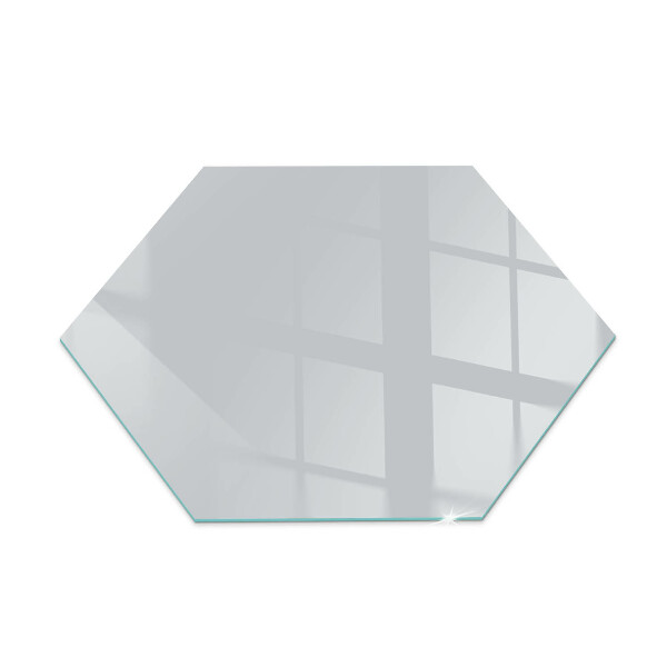 Hexagonal glass hearth pad Colour Grey
