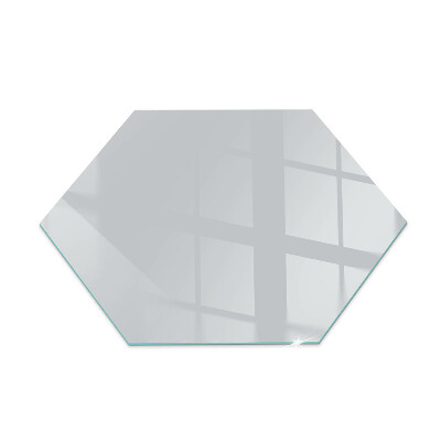Hexagonal glass hearth pad Colour Grey