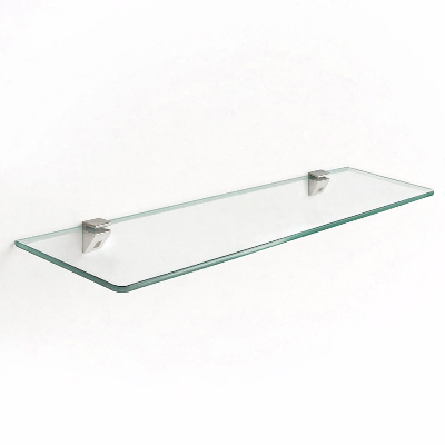 Glass bathroom shelf 27x5 in (70x13 cm)