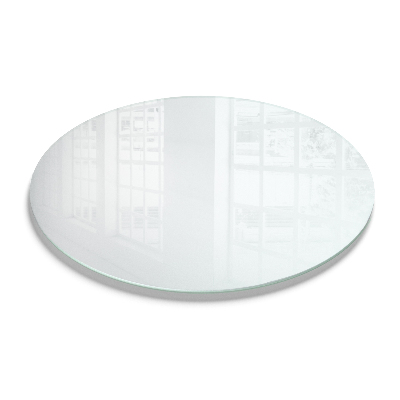 Round translucent glass table top