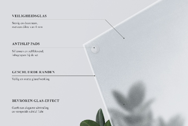 Round translucent glass table top