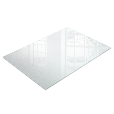 Rectangular table with a frosted glass finish