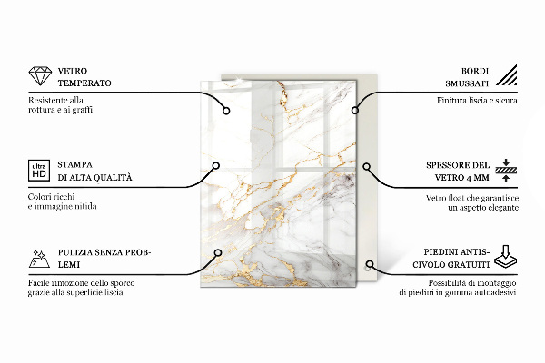 Rectangular glass table top Wood panel pattern