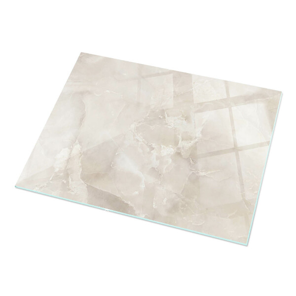 Rectangular glass table top Marble pattern