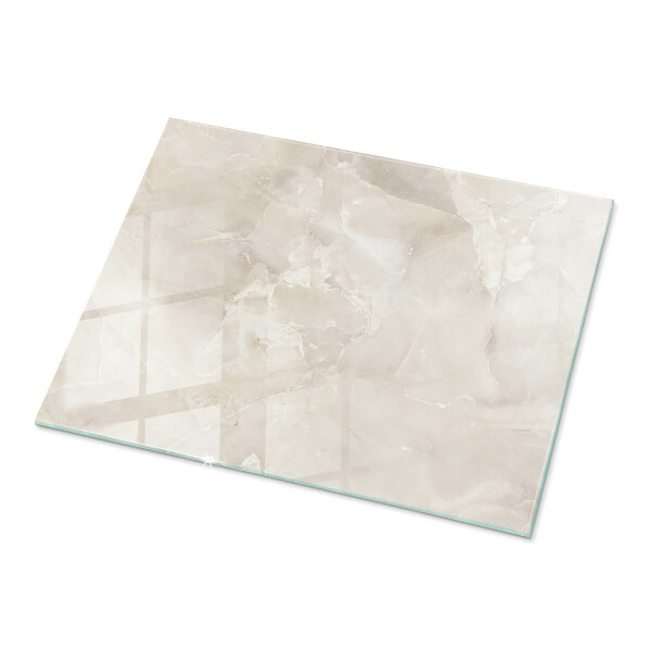 Rectangular glass table top Marble pattern