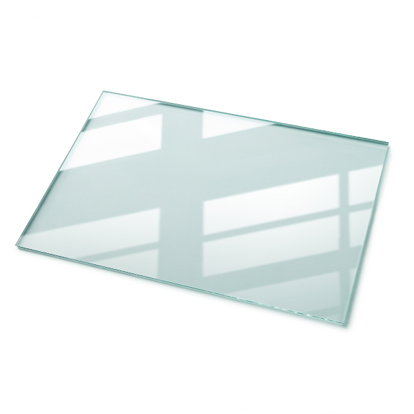 Rectangular glass table top transparent