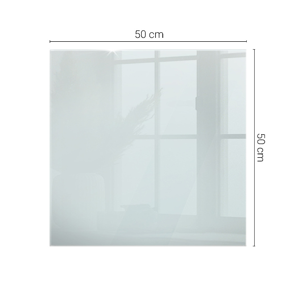 Rectangular glass table top transparent