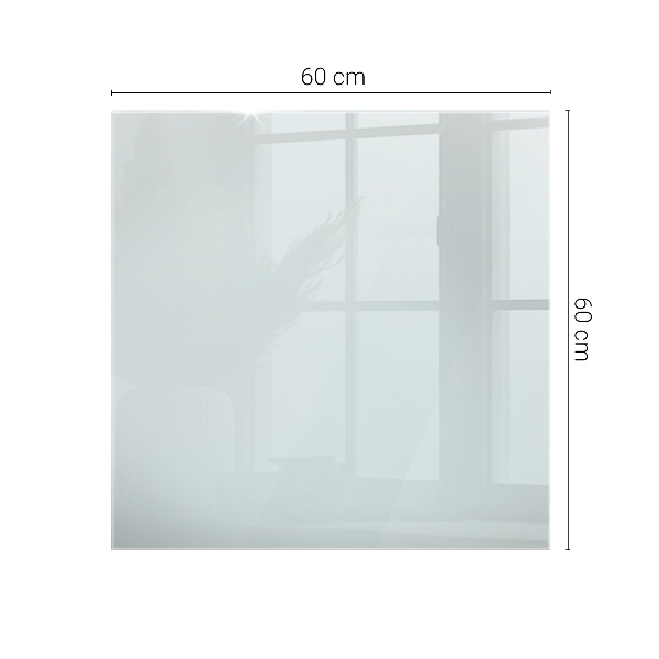 Rectangular glass table top transparent