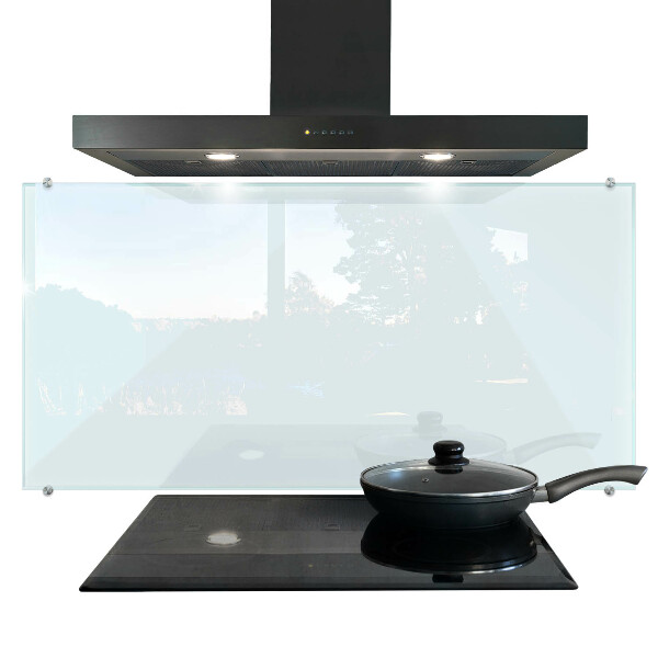 Transparent splashback for kitchen 120x60 cm