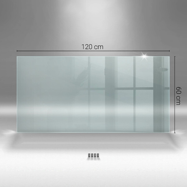 Transparent splashback for kitchen 120x60 cm