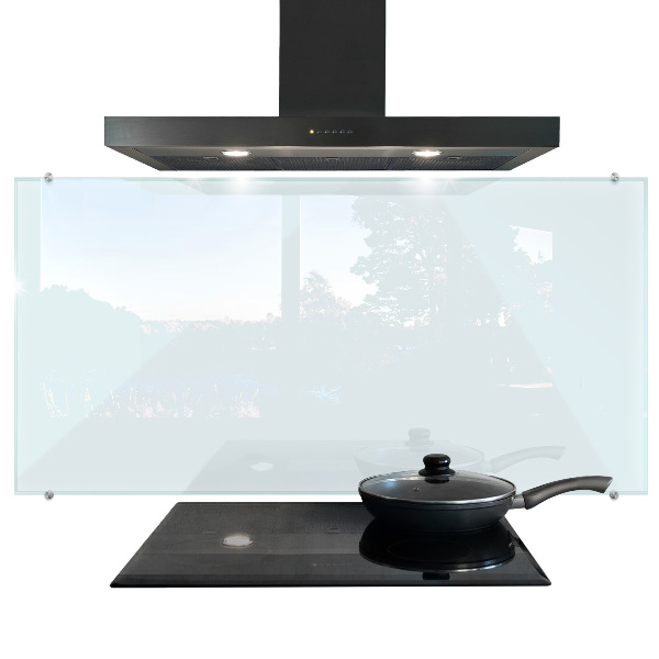 Transparent coloured glass splashback 140x70 cm