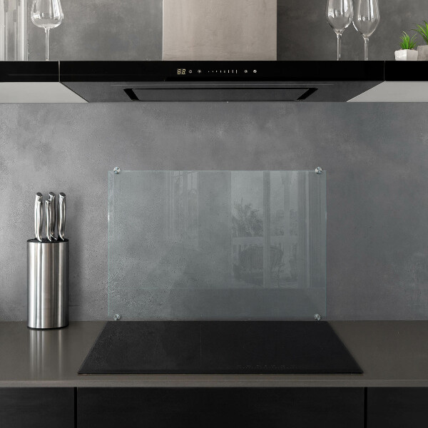 Transparent glass cooker splashback 60x40 cm