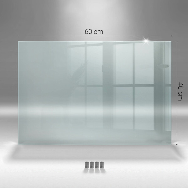 Transparent glass cooker splashback 60x40 cm