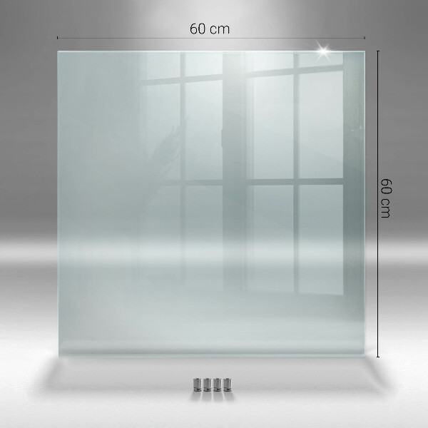 Glass cooker splashback transparent 60x60 cm