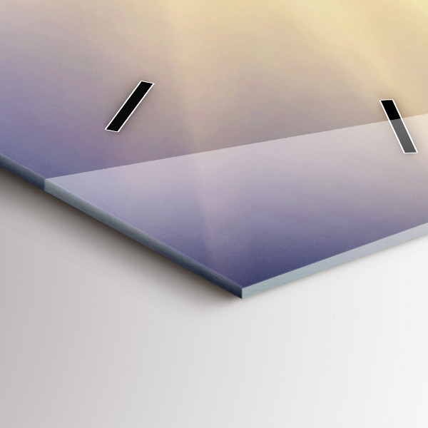 Vertical wall clock Mountain landscape