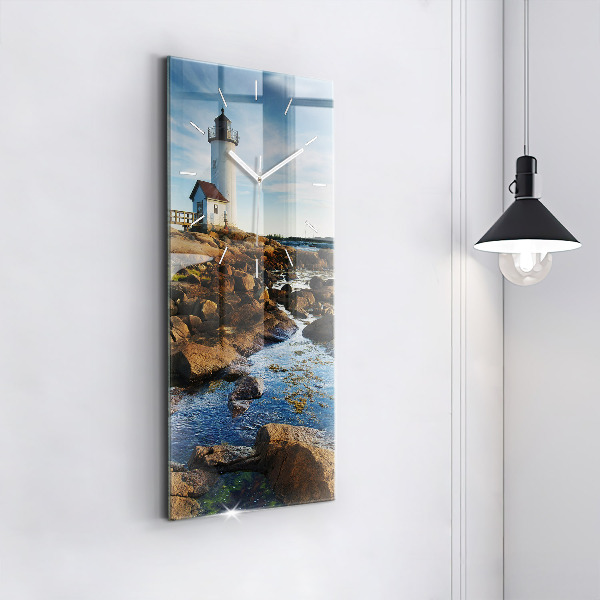 Vertical wall clock Annisquam Lighthouse