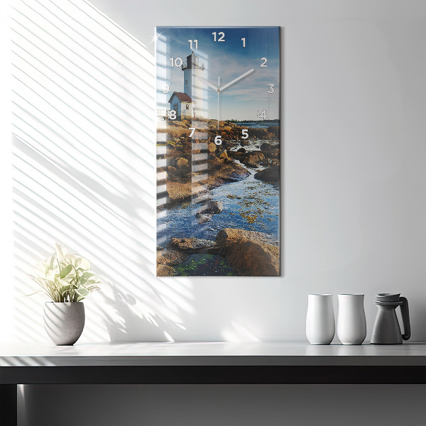 Vertical wall clock Annisquam Lighthouse