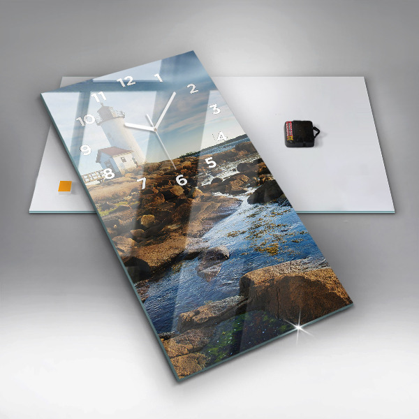 Vertical wall clock Annisquam Lighthouse