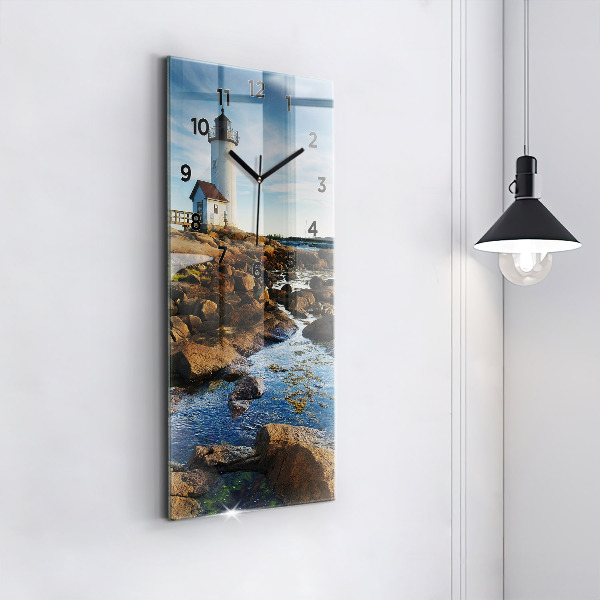 Vertical wall clock Annisquam Lighthouse