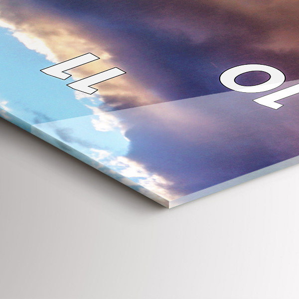 Vertical wall clock Waterfall in Iceland