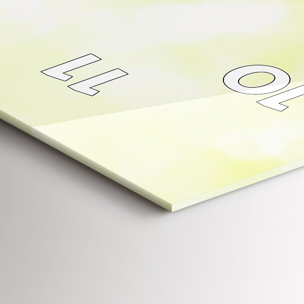 Vertical wall clock Green grass