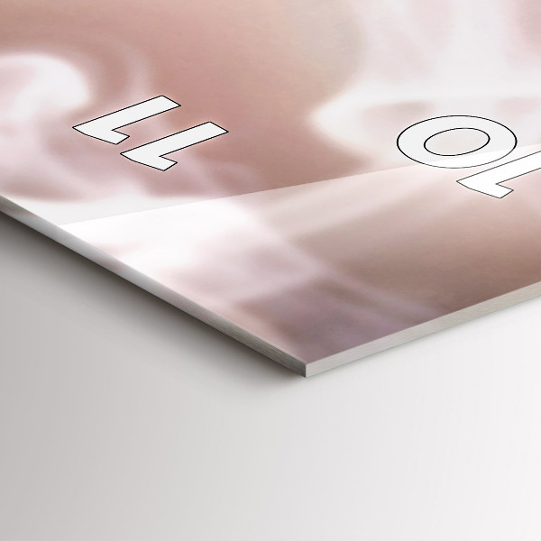 Vertical wall clock A cup of coffee