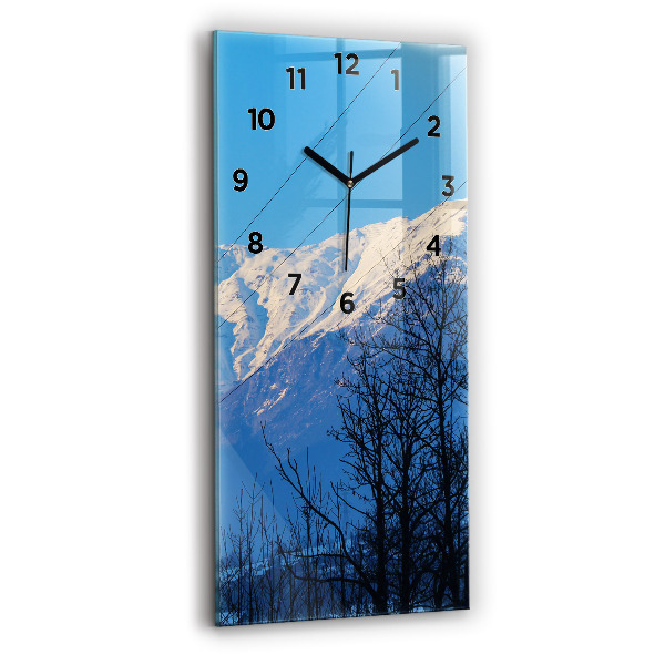 Vertical wall clock Mountain view
