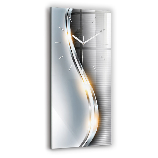 Vertical wall clock Metal abstraction
