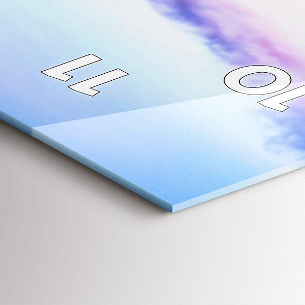 Vertical wall clock The bridge in the port in the evening