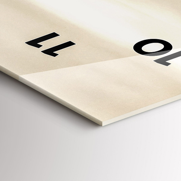 Vertical wall clock Landscape panorama of Paris