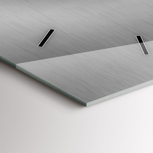 Vertical wall clock Gray metal abstraction