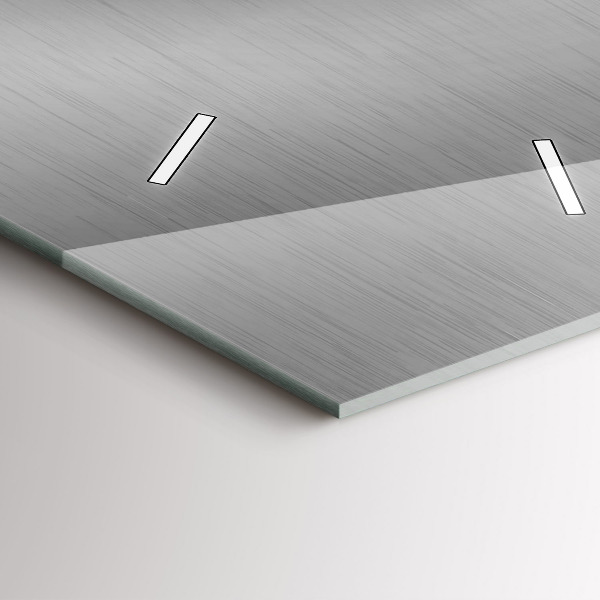 Vertical wall clock Gray metal abstraction