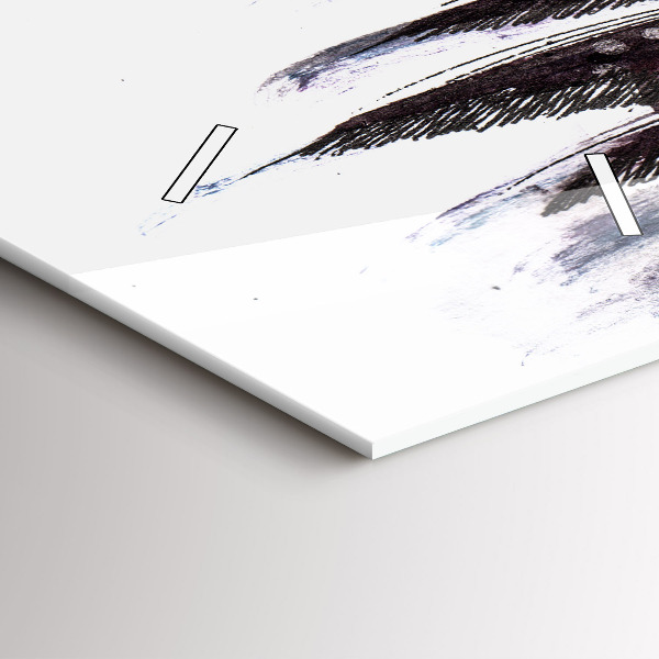 Vertical wall clock Painted Birds