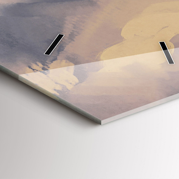 Vertical wall clock Paper ships