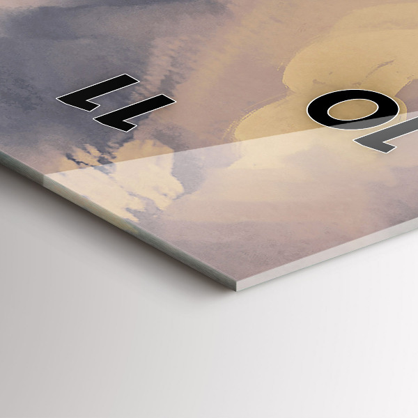 Vertical wall clock Paper ships