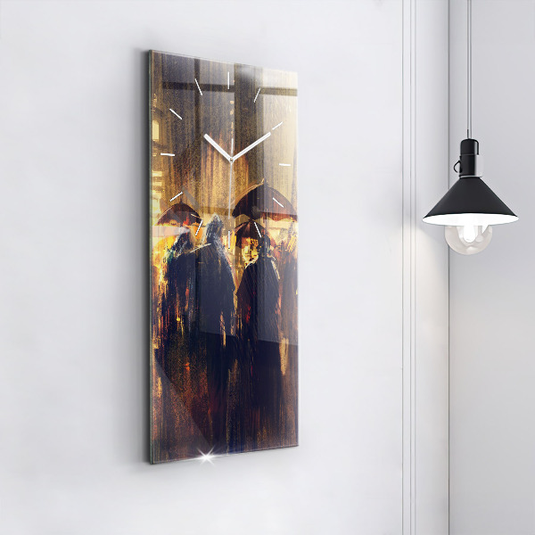 Vertical wall clock Impressionism in art Market Square