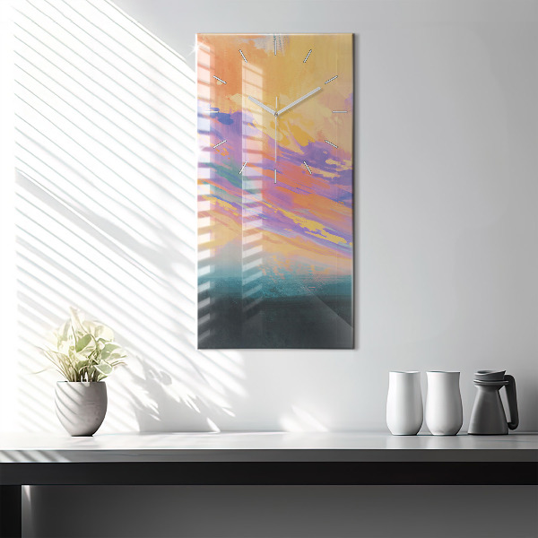 Vertical wall clock Platonic love