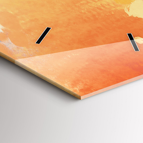 Vertical wall clock Platonic love