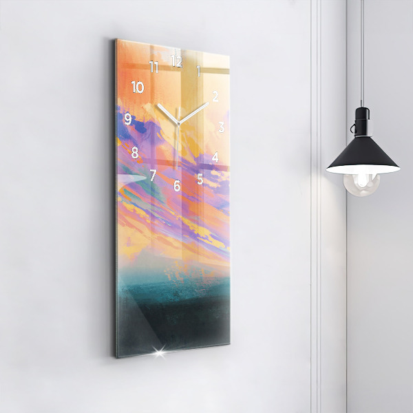 Vertical wall clock Platonic love