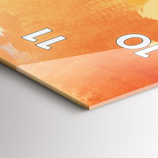 Vertical wall clock Platonic love