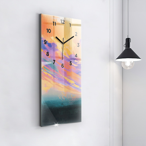 Vertical wall clock Platonic love