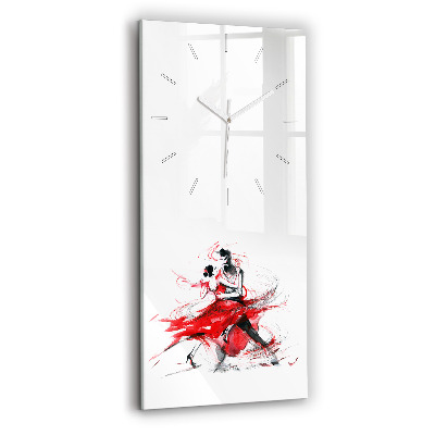 Vertical wall clock Dancing couple
